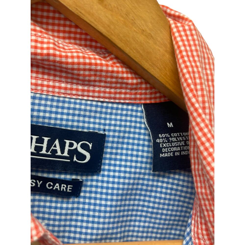 Chaps Ralph Lauren Patchwork Shirt M Button Down … - image 5